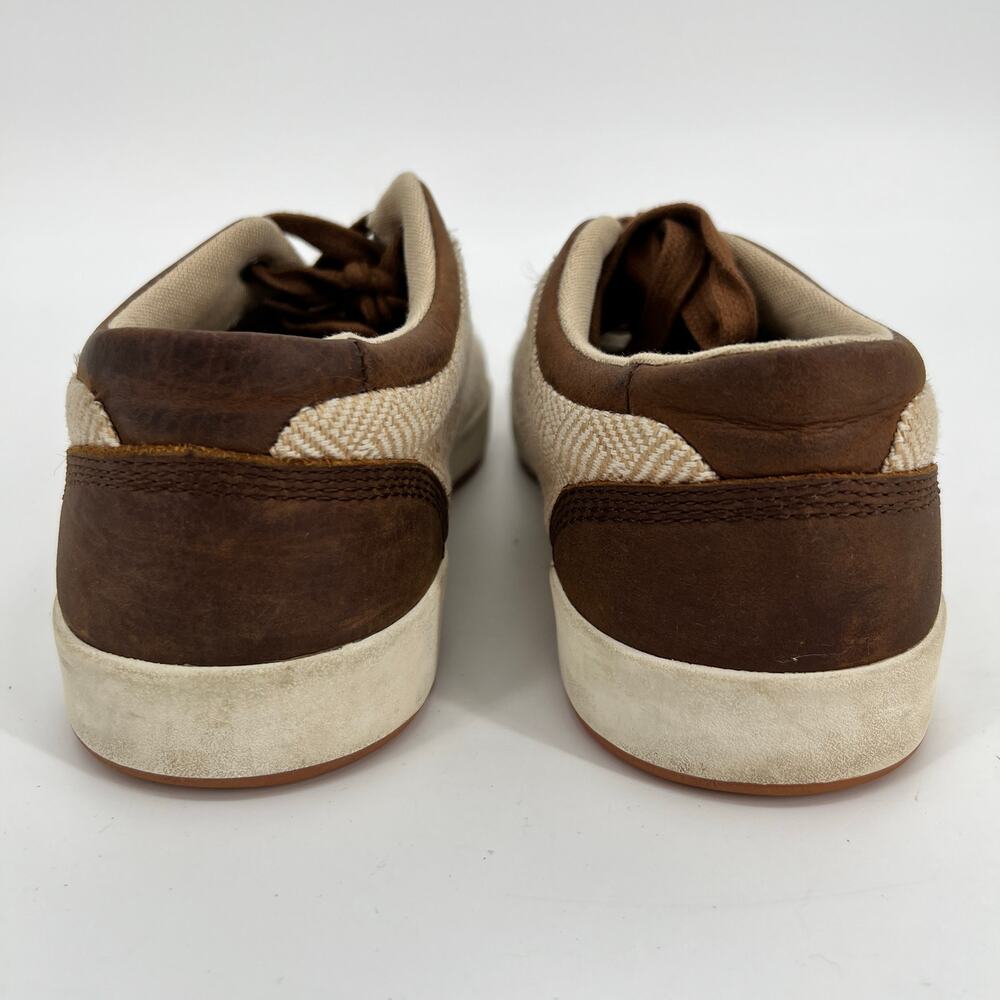 Kodiak Indra Sneaker Womens 9.5 Low Top Textile Brown Leather Canvas Lace Up - Picture 4 of 8